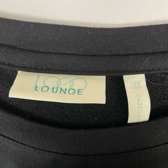 Logo Lounge Lori Goldstein Top Womens 3X Contrast Hem Casual Comfy Black Gray - Picture 3 of 6